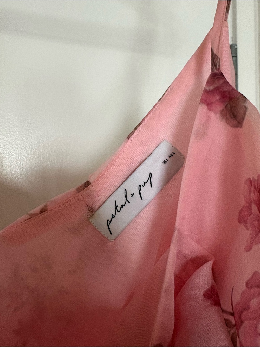 Petal & Pup Pink Floral Ruffle Maxi Dress - Picture 4 of 4